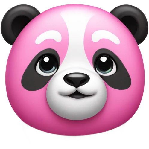 Pink panda emoji