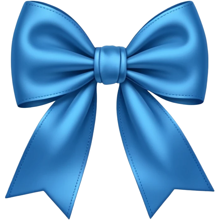 Blue bow emoji