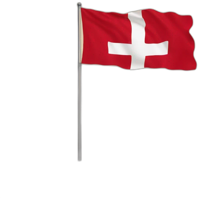 Croix occitanie sur drapeau rouge emoji