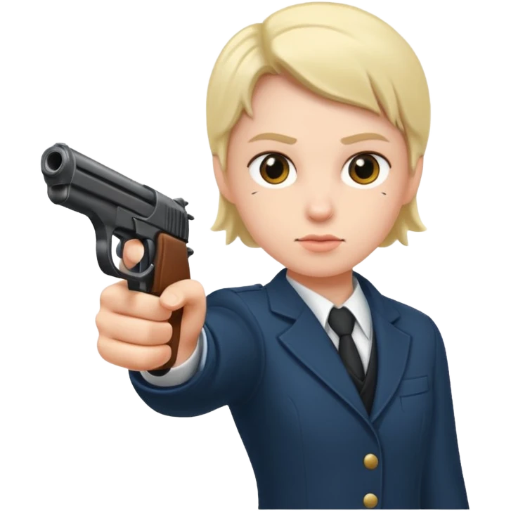 Me pointing a gun emoji