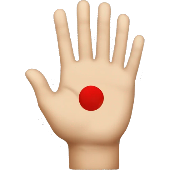 stop with hand emoji