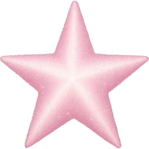 pale pink star sparkle emoji