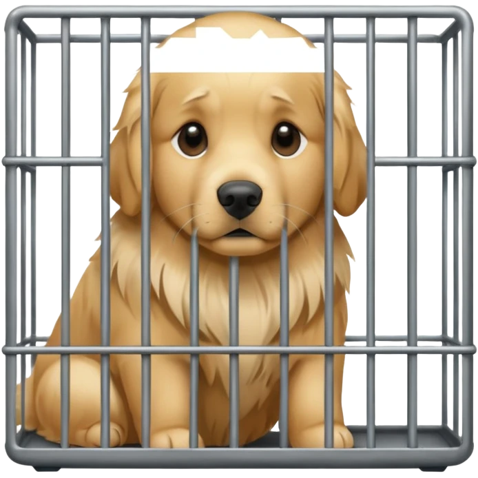 dog in cage emoji