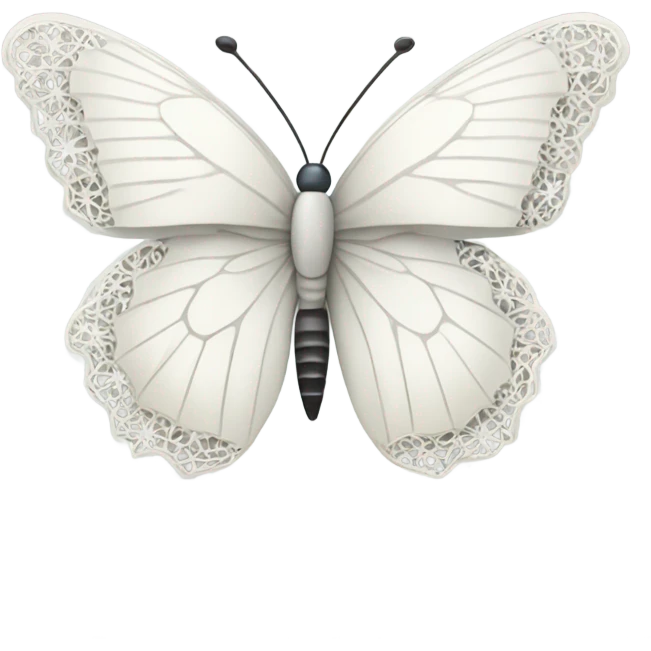 White butterfly emoji