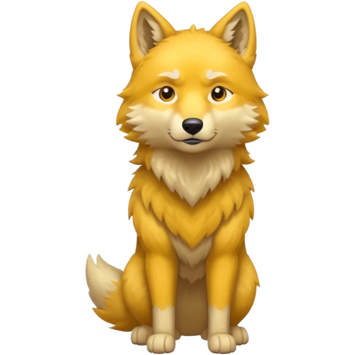 yellow wolf emoji