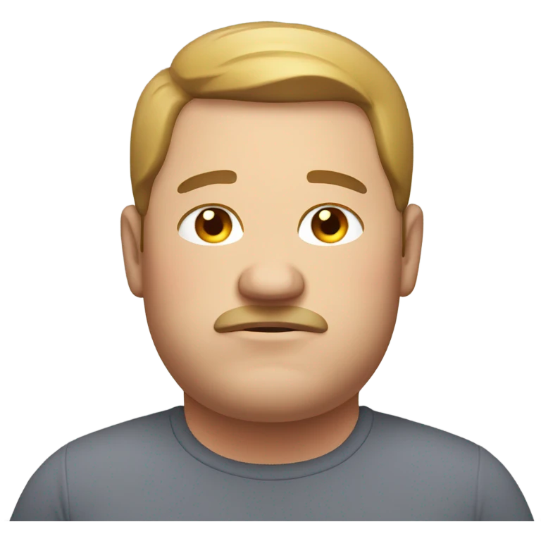 Very very fat guy emoji