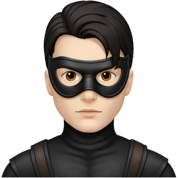 bdsm slave leather mask fullhead on man  emoji