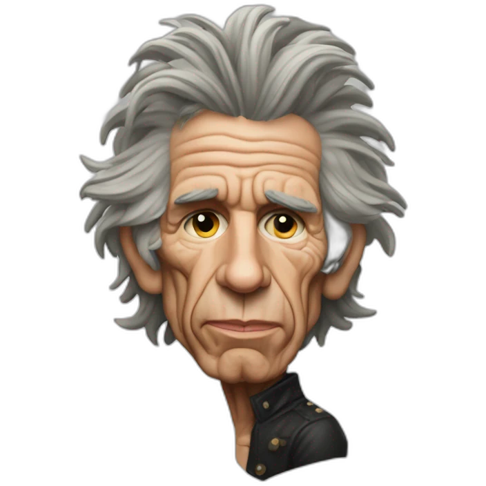Keith Richards cinta en la cabeza emoji