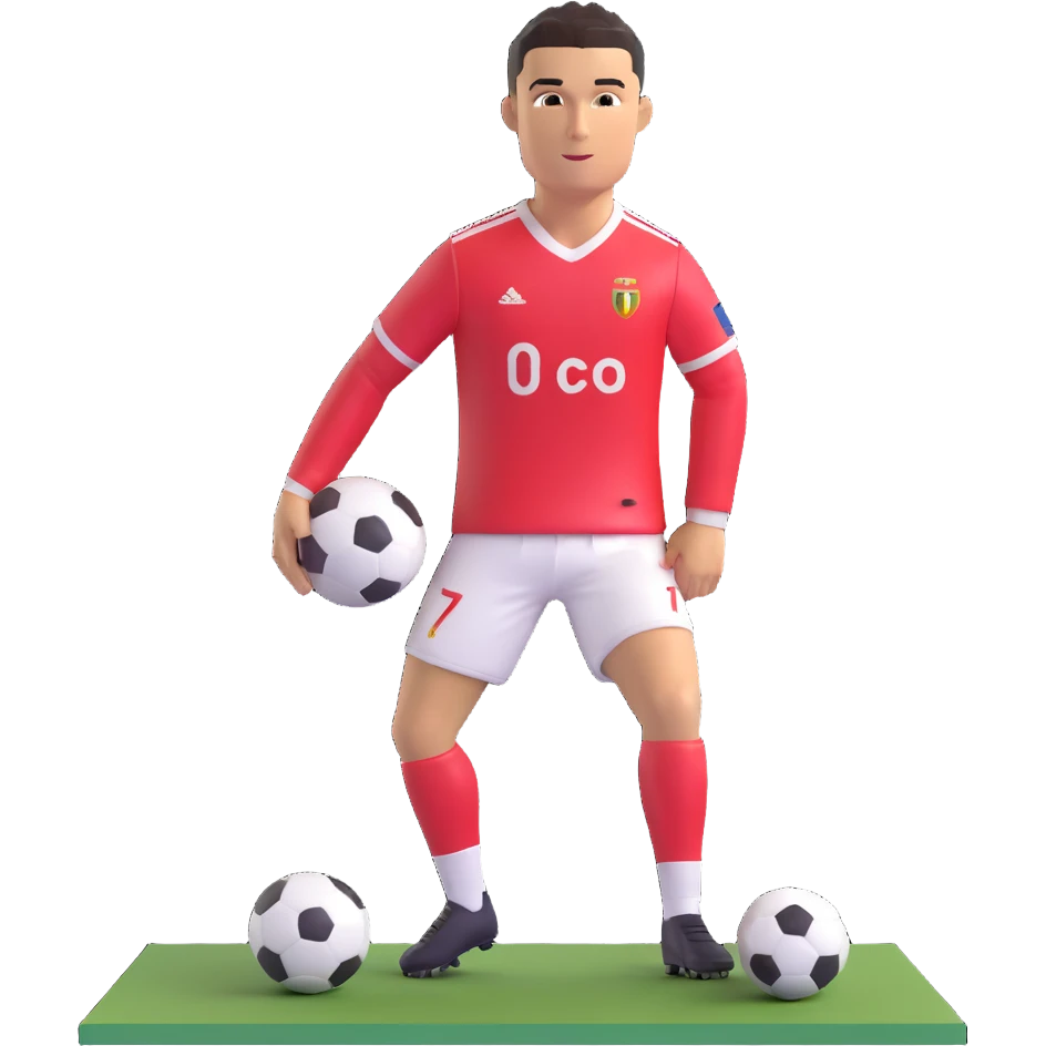 Cristiano Ronaldo football star emoji