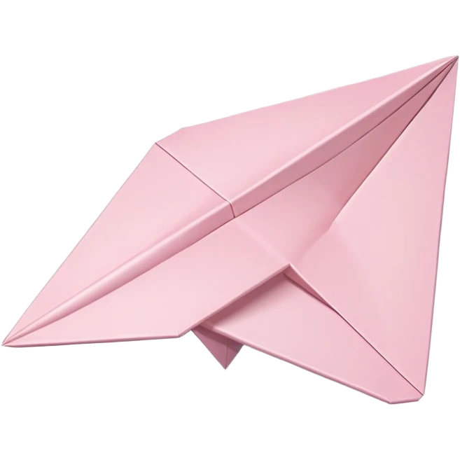 Light pink paper airplane emoji