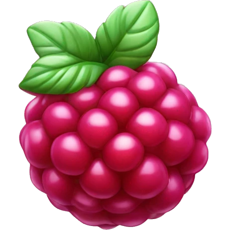 shiny raspberry candy emoji