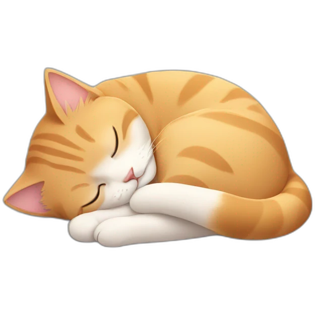 cat sleeping emoji