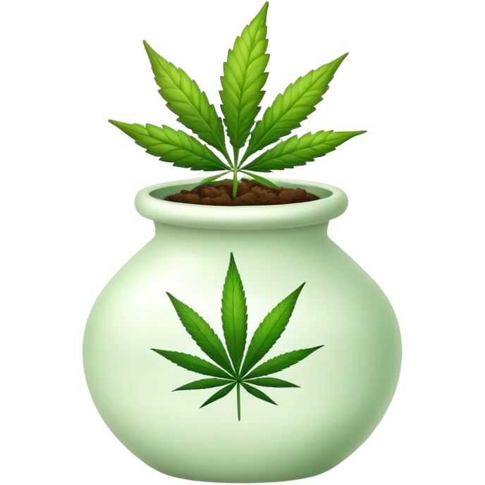 Weed pot emoji