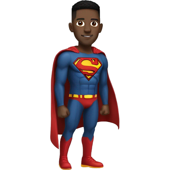 Norris Cole wearing a superman costume emoji