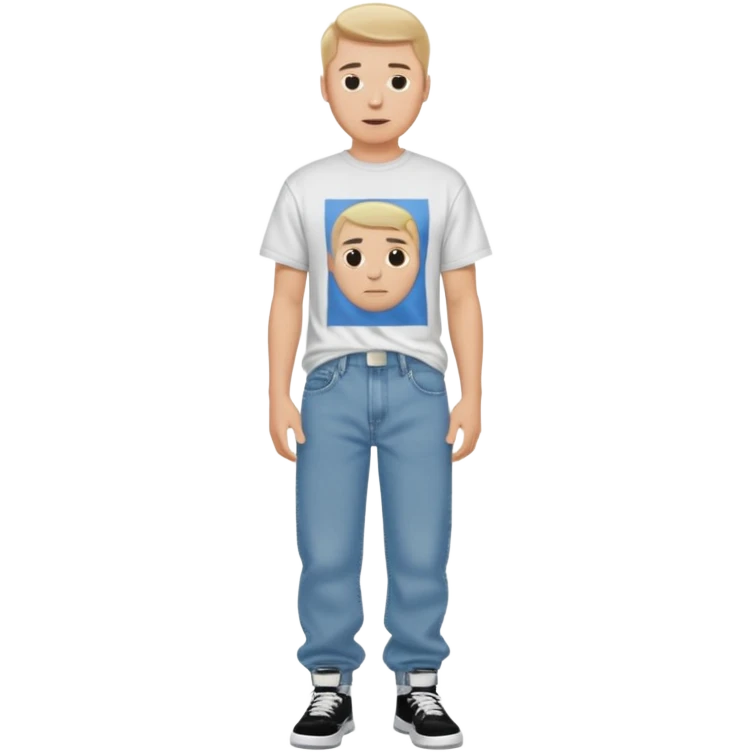 a white guy with a Y2K drip style  emoji
