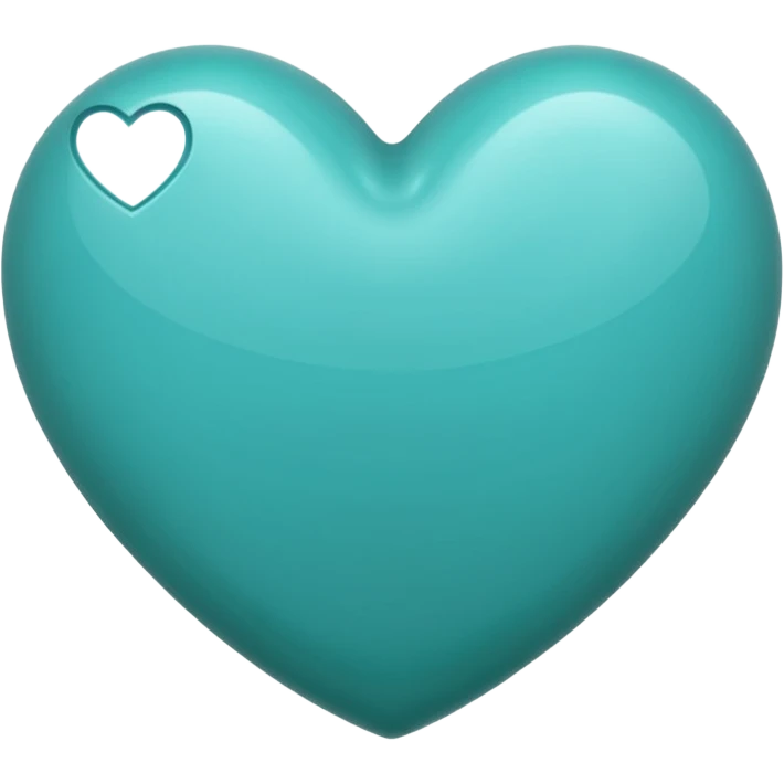 Teal heart emoji