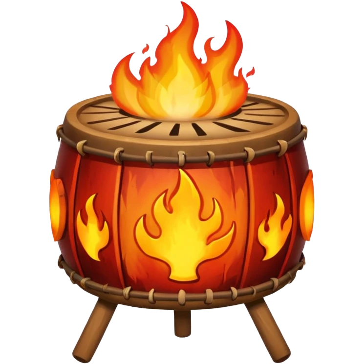 SHAMAN DRUM FIRE emoji