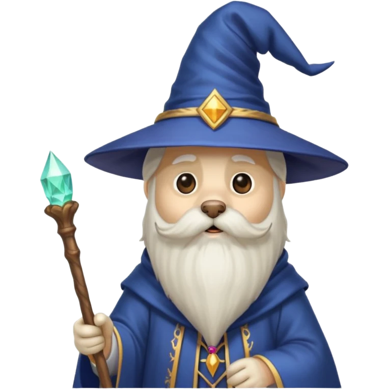 Dog wizard emoji