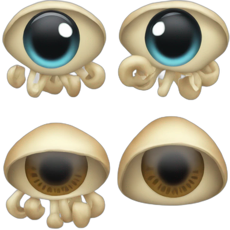 combine eye emoji and mushroom emoji emoji