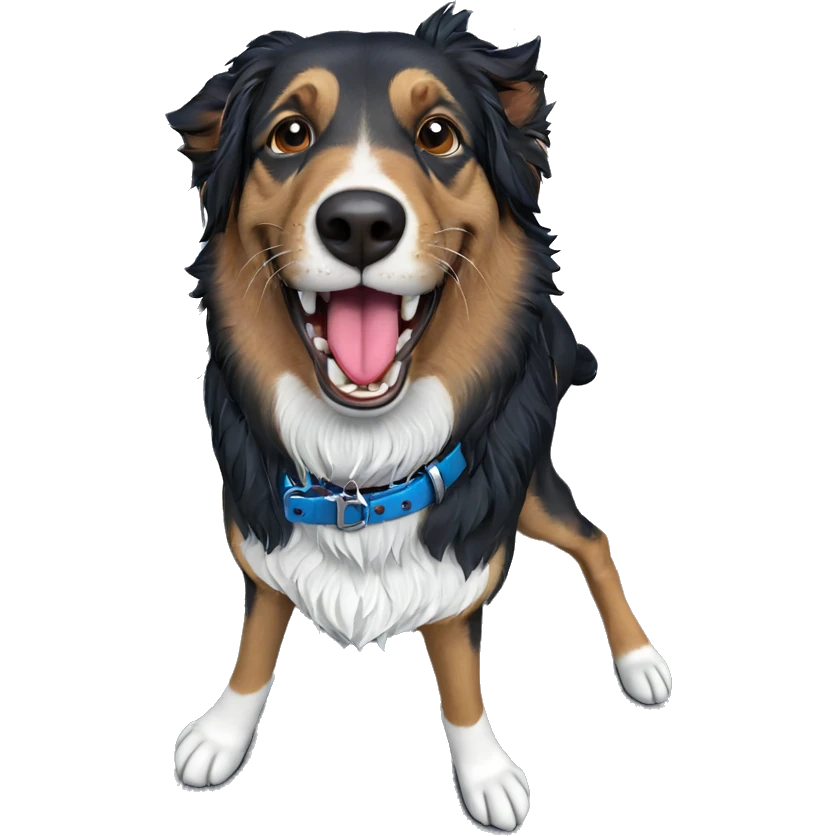 realistic dog with open mouth emoji