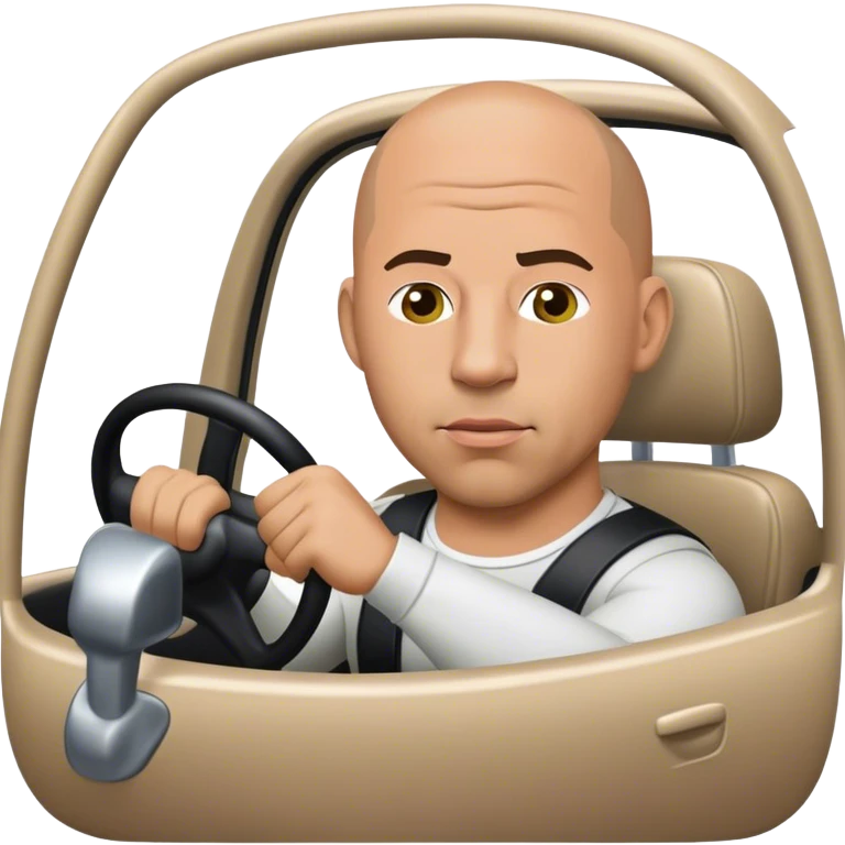 vin diesel driving  emoji