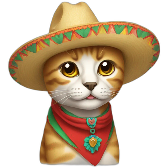 Mexican cat emoji