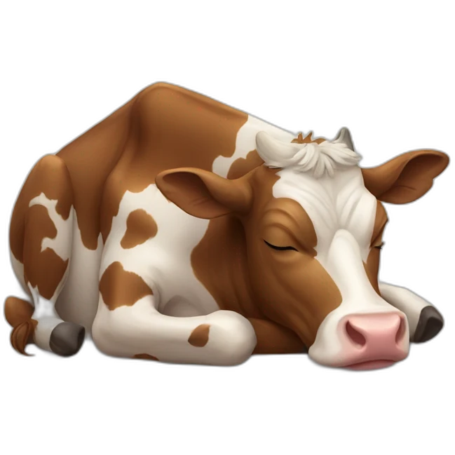 cow-sleeping emoji