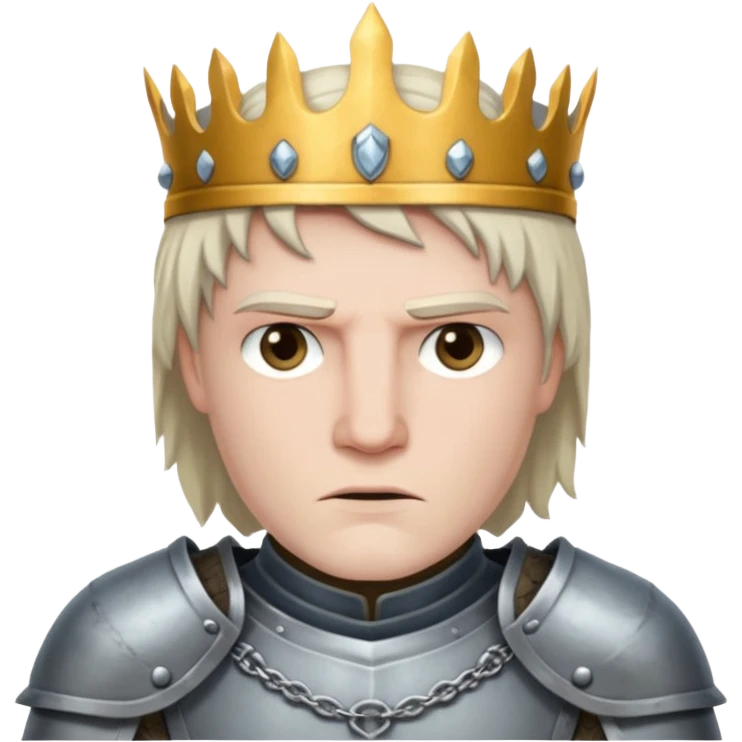 knight king  from Games of throne character face only front face emoji
