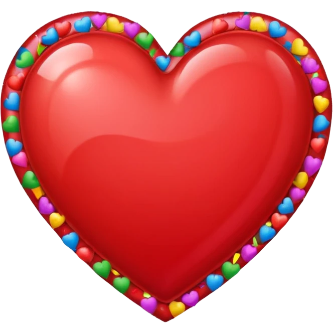 heart with a confetti border emoji