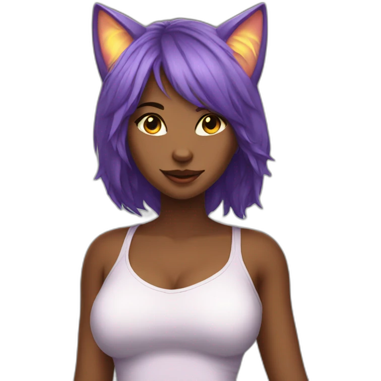 hot catgirl emoji