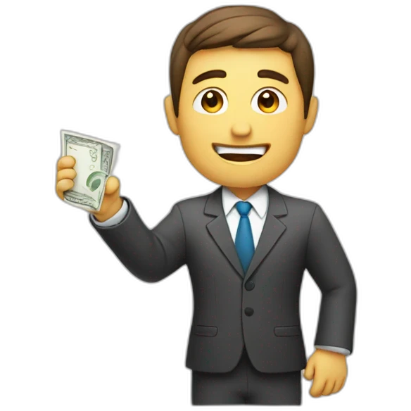 sales person closing a deal emoji