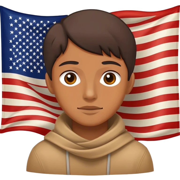 The person in the middle of a flag  emoji