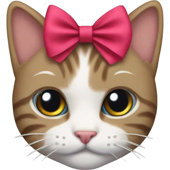 cat with a bow emoji