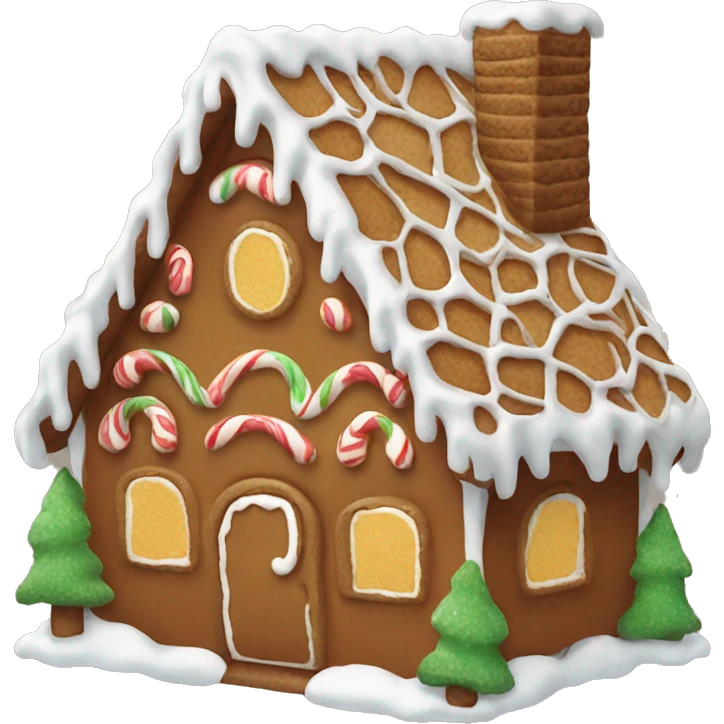 Gingerbread house emoji