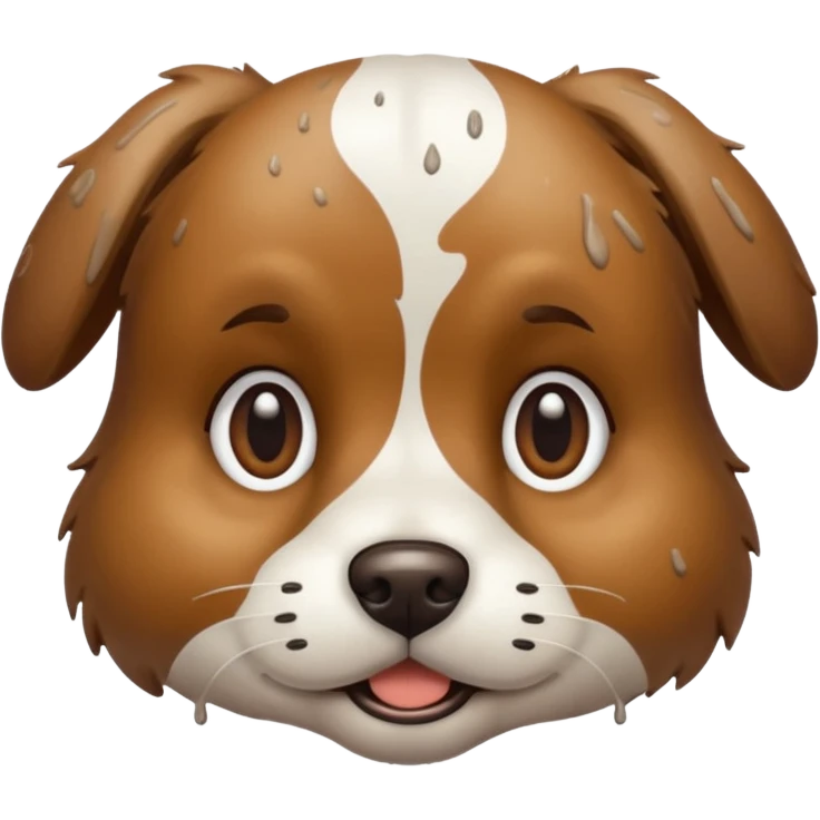 dirty dog face  emoji