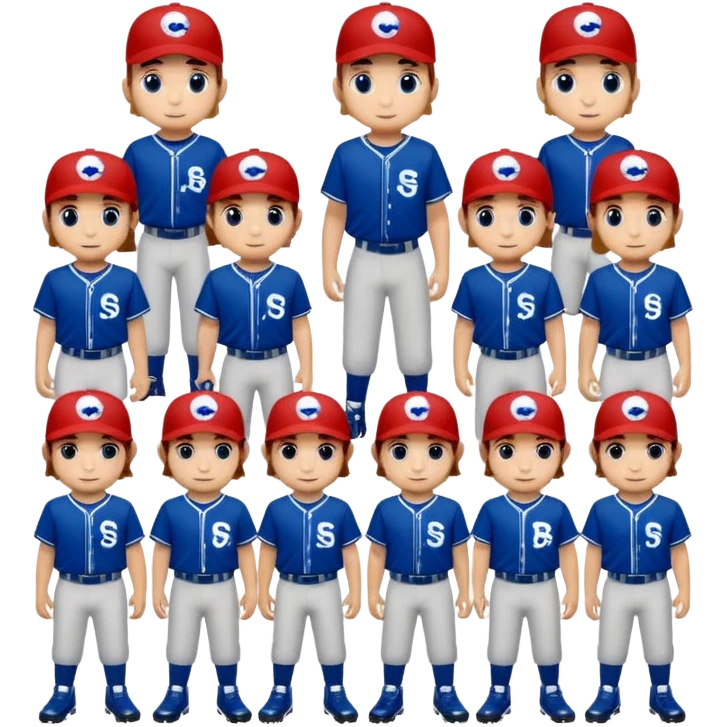 quiero dos equipos enemigos de baseball  emoji