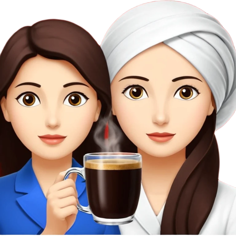 Uzun koyu kahverengi dalgalı saçlı, çenesinde beni olan ve yüzünde biraz çiller olan, iri koyu kahverengi bol kirpikli gözlü sevimli bir yüzü katlı kesim bir saçı olan kadın yap yanına da kilolu tamamen kahverengi bir kedi yap emoji