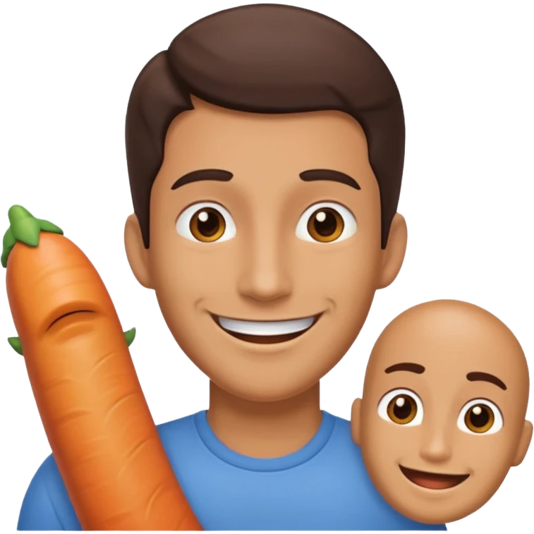 Smiling face with a large hard erect penis emoji