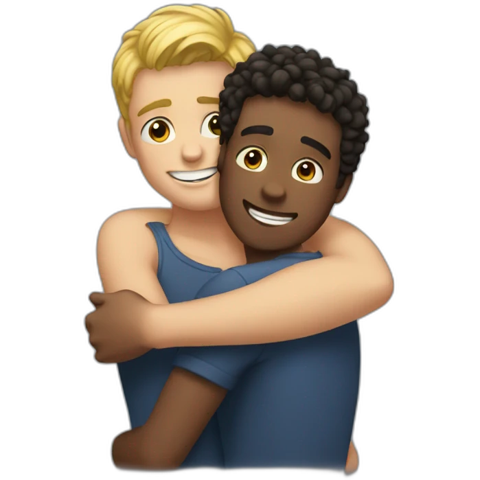 boys-hugging emoji