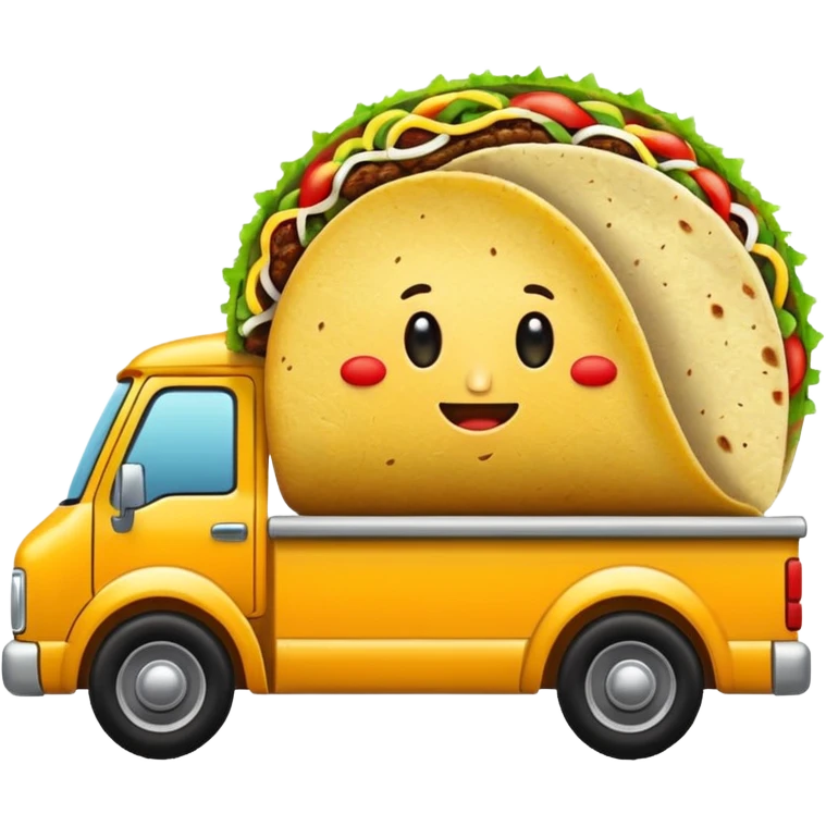 Create me a truck with a taco emoji