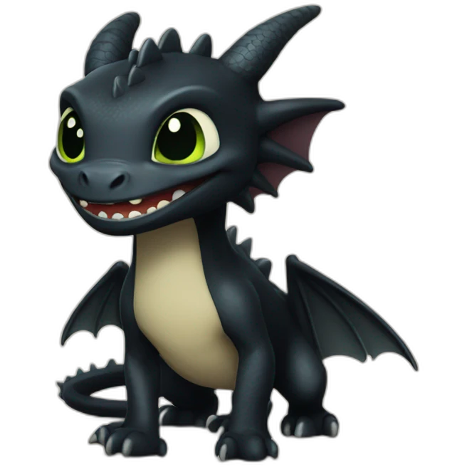 Toothless Dragon emoji