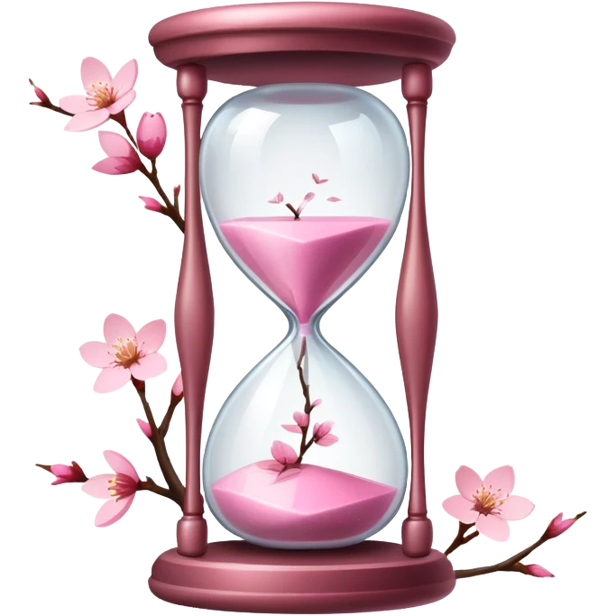 Cherry Blossom hourglass emoji