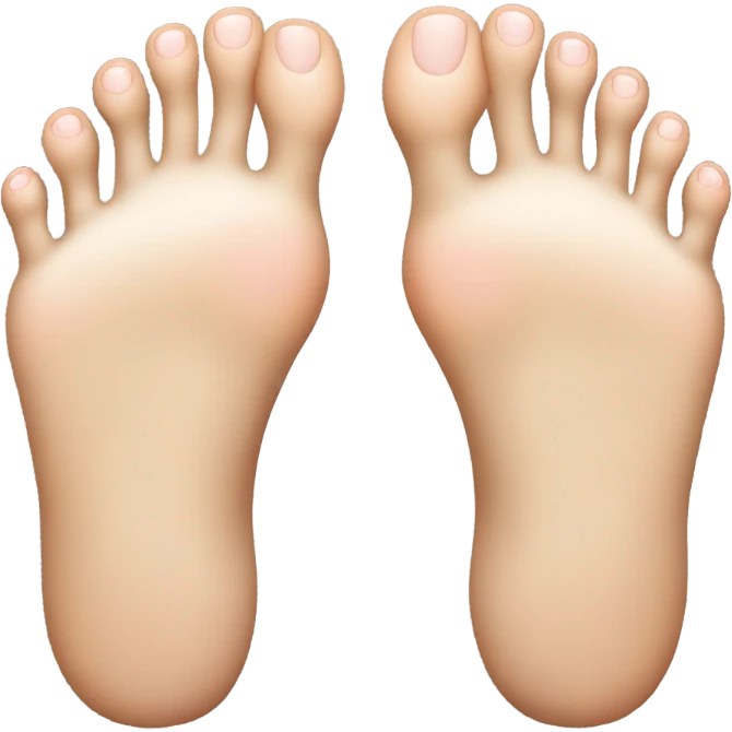 Two feet holding toes emoji