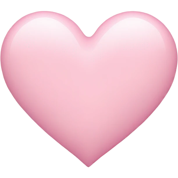 pastel pink heart emoji