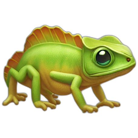 caméléon qui fume  emoji