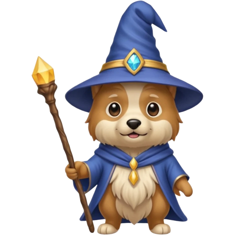 Dog wizard emoji