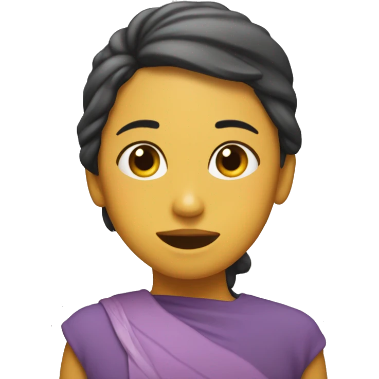 Chica con una gran sona  emoji