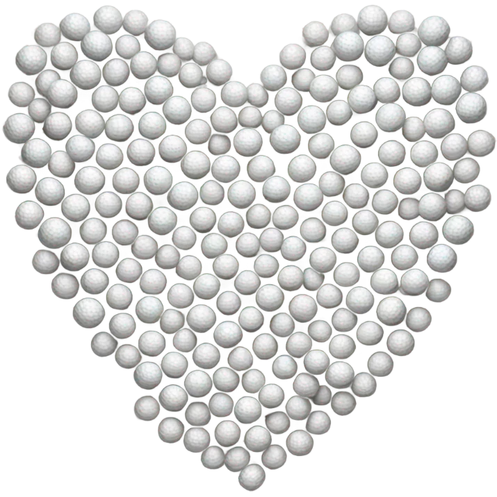 Golf heart  emoji