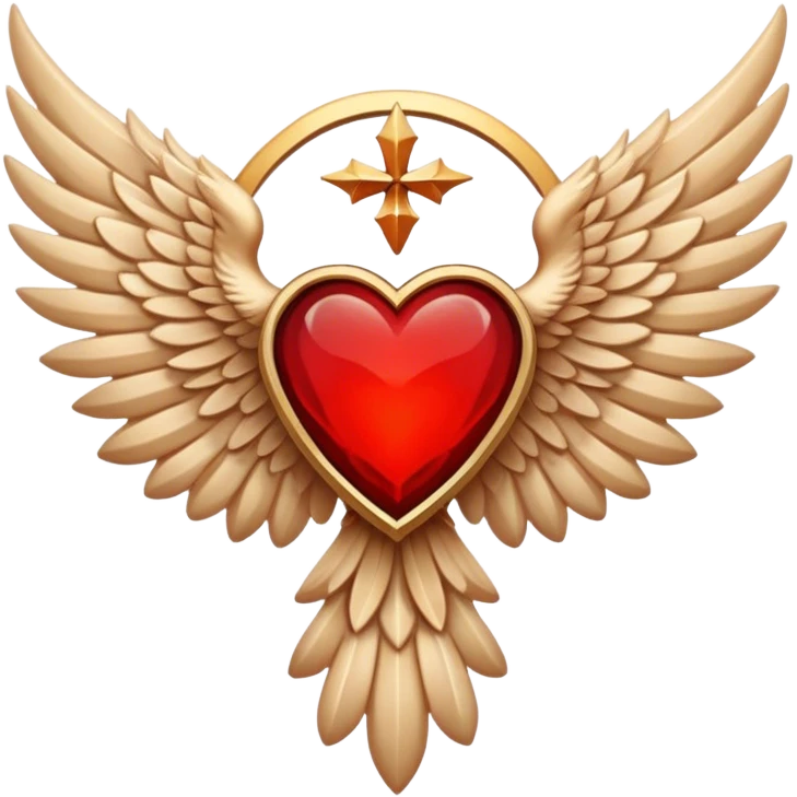 six wing seraphim red emblem emoji