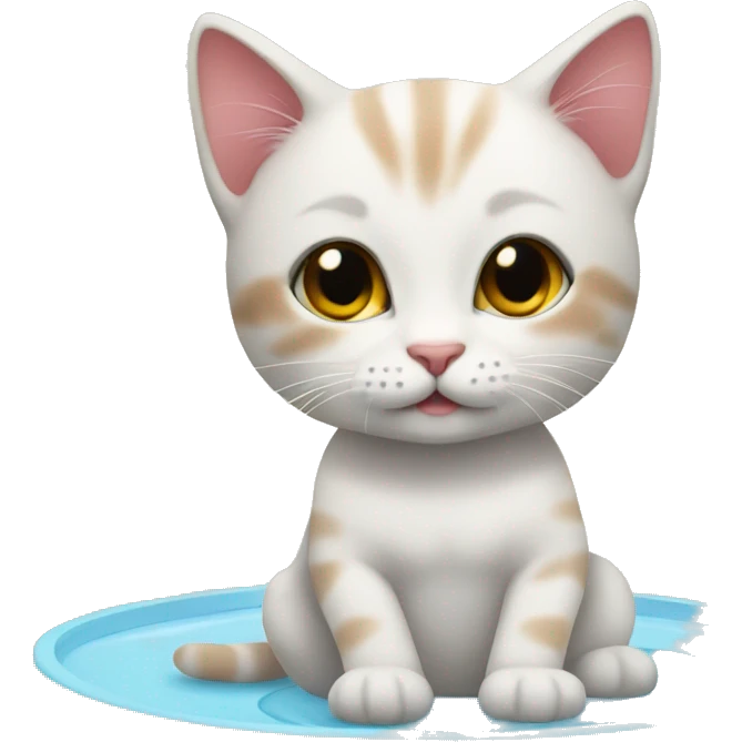 Kitten at a spa emoji